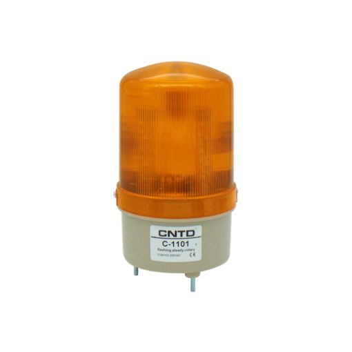 Picture of LED Beacon Yellow 12/24VDC&230VAC 155x85mm Multifunction C-1101 CNTD