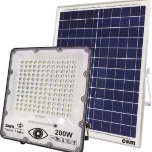 Εικόνα της Προβολέας Ηλιακός LED SMD 200W 6500K 20000lm Λευκός