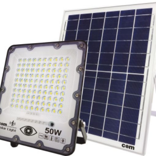 Εικόνα της Προβολέας Ηλιακός LED SMD 50W 6500K Λευκός 08.6104.4