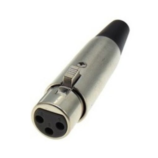 Εικόνα της Φις CANON Θηλυκό 3P Καλωδίου ΝΙΚΕΛ JT-2076 (OW-1828-TOP-07) JKG