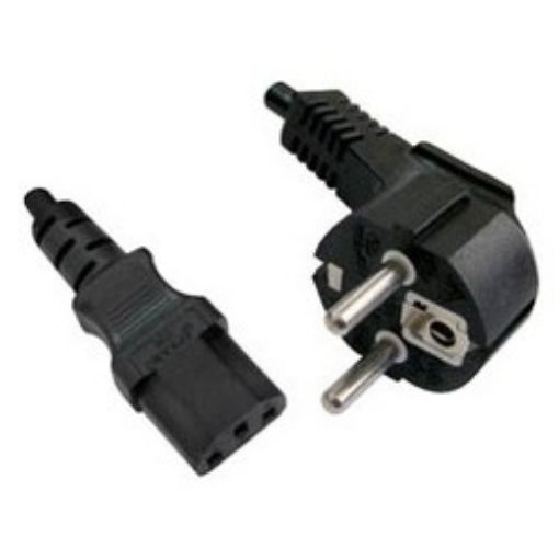 Εικόνα της Καλώδιο Τροφοδοσίας Η/Υ 3x0.75mm² 2m Ευθύ Μαύρο YUN