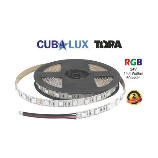 Εικόνα της Ταινία LED RGB 24V 14.4W/m IP20 500079