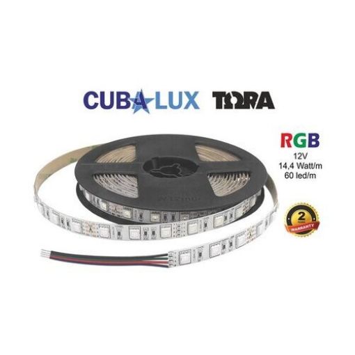 Εικόνα της Ταινία LED RGB 12V 14.4W/m IP20 500032