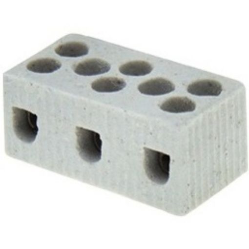 Εικόνα της Κλέμμα Πορσελάνης 3P 8mm² 10A 600°C 1038 BNA