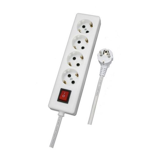 Picture of Multi-socket 4 Socket Sides with Cable 3G1.5mm² 3m with Switch 34223
