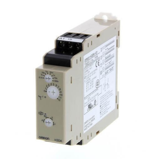 Picture of H3DK-S1 24-240VAC/DC Time Relay, 4 Functions 1C/O Rail Mount