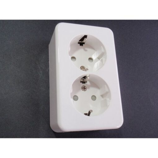 Picture of MINI Double Safety Schuko Wall Socket