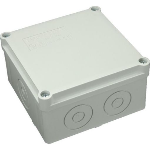 Picture of Junction Box Plastic Smooth 100x100x50mm IP55 S-BOX 116