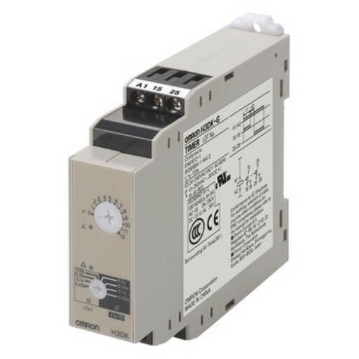 Picture of H3DK-G 24-240VAC/DC Time Relay H/D 1C/O Rail Mount