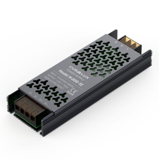 Εικόνα της Τροφοδοτικό Μεταλλικό 200W 12VDC IP20 500051