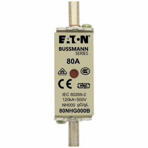 Εικόνα της 80NHG000B Ασφάλεια Μαχαιρωτή (BOX), NH000, 80A, gG/gL, 500V AC
