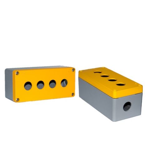 Picture of 4 Position Aluminum Push Button Panel 80x175x70mm IP67