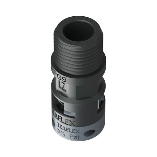 Picture of PG9 Connector for Φ7 Spiral Cable, IP66, Black, 6BSM07P09