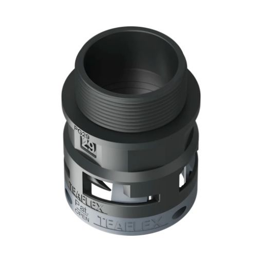 Picture of PG29 Connector for Φ29 Spiral Cable, IP66, Black, 6BSM29P29
