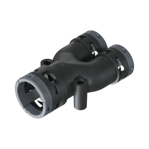 Picture of Y-Splitter for Φ23 Spiral Cable to 2 Φ17 IP66 Black 6BY231717