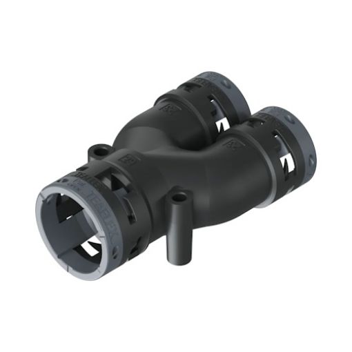 Picture of Y-Splitter for Φ29 Spiral Cable to 2 Φ23 IP66 Black 6BY292323