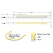 Εικόνα της Ταινία LED Neon flex Πλαγίου Φωτισμού 24V 12W/m Μπλε IP67 500122