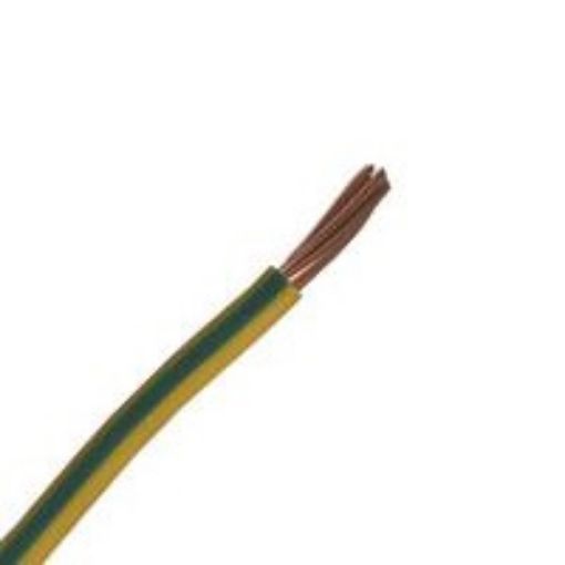 Picture of Cable H07V-R (NYA) 10mm² Yellow-green
