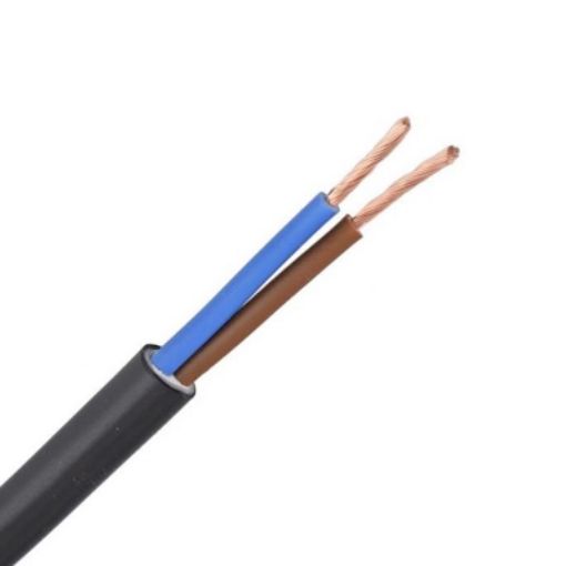 Picture of Flexible Cable H03VV-F (NYLHY) 2x0.5mm² Black