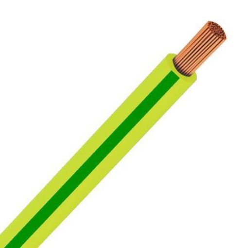 Picture of Cable H07V-K (NYAF) 1mm² Yellow-green