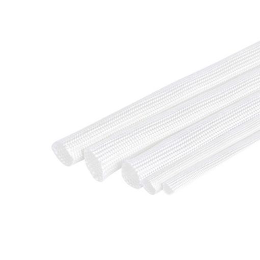 Picture of Fiberglass Spaghetti Φ12 High Temperature 550°C,600V White SB-TGS SBW