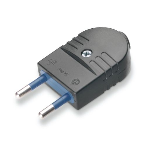 Picture of Male Plug Bipolar 10A Black AZZURA 104.4000/N