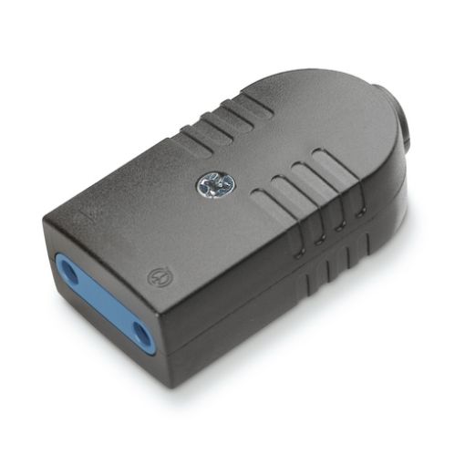 Picture of Female Plug Bipolar 10A Black AZZURA 104.4010/N