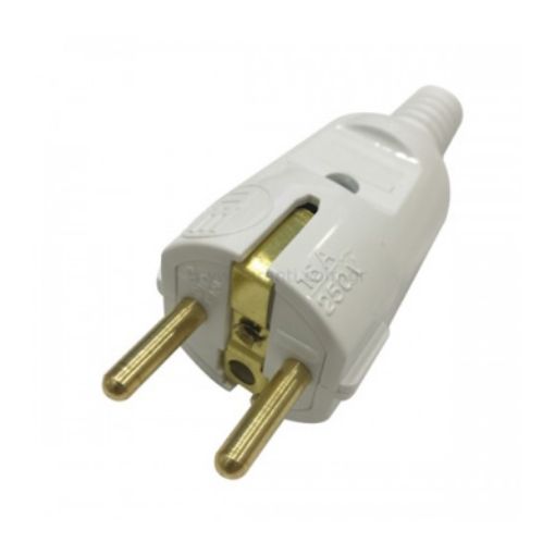 Picture of Schuko Male Unbreakable White Plug