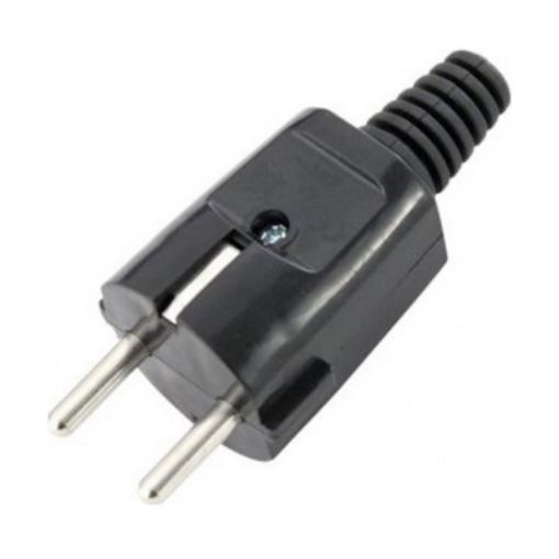 Picture of Schuko Male Unbreakable Black Plug
