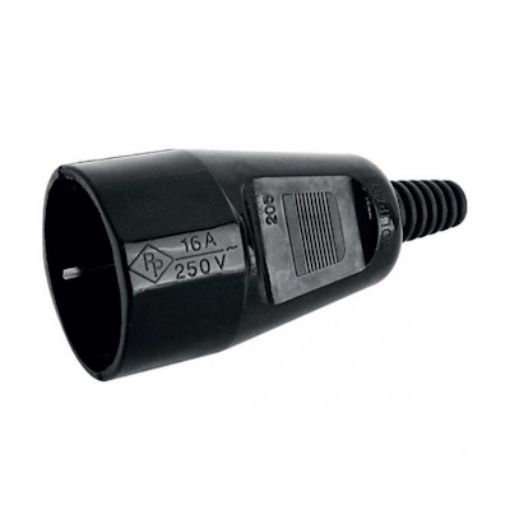 Picture of Schuko Female Unbreakable Black Plug