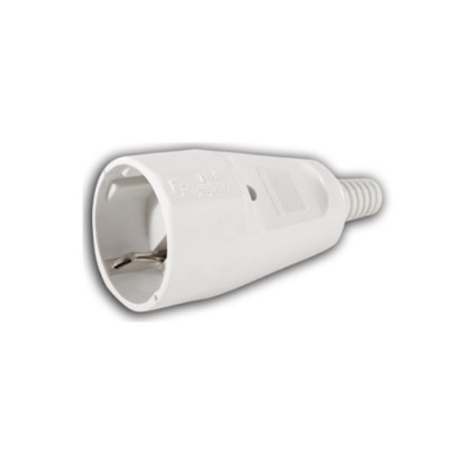 Picture of Female Schuko Plug Unbreakable White