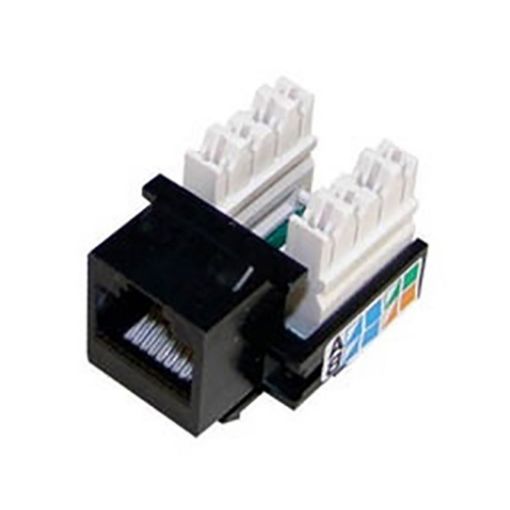 Εικόνα της JACK RJ45 CAT5E Θηλυκό Μαύρο 406372-2 AMP SUT