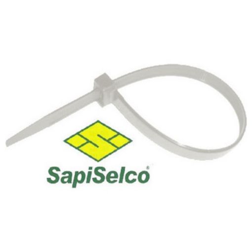 Picture of SEL.2.431 Cable Ties 240x7.5 White PA-6.6 (pack of 100 pcs.)