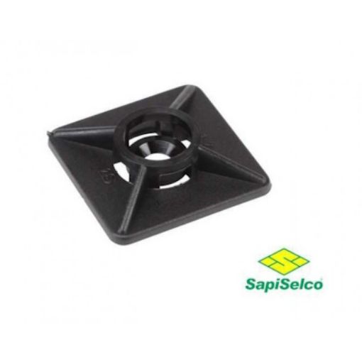 Picture of BAS.3MT.507 Self-Adhesive Tie Down Supports 19x19mm Black