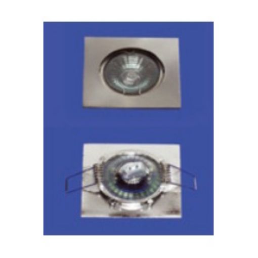 Picture of Recessed Spot MR16 Fixed Square 76x76mm Nickel Matt 11370001