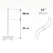 Picture of Industrial Metal Stand Fan 180W Φ65 Black 02-00120-2