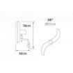 Picture of Industrial Metal Wall Fan 180W Φ65 Black 02-00140-2
