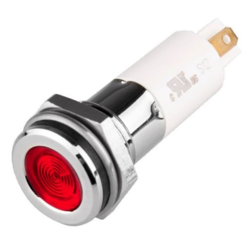 Picture of H10F-24R Λυχνία Ενδεικτική LED Φ10 24VDC Κόκκινη με Faston