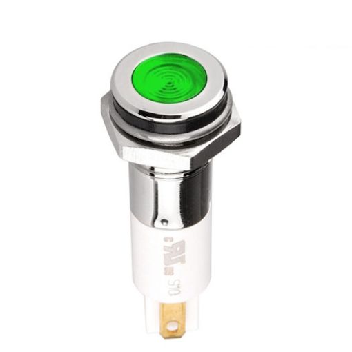 Picture of H10F-24G Λυχνία Ενδεικτική LED Φ10 24VDC Πράσινη με Faston