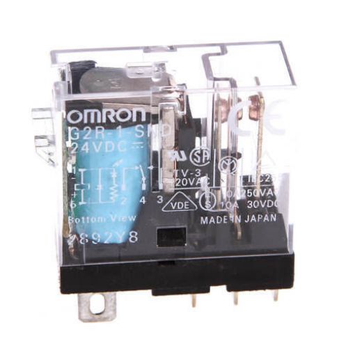 Picture of G2R-1-SND 24VDC Microrelay 5 Pins 1C/O 10A with Led+Diode