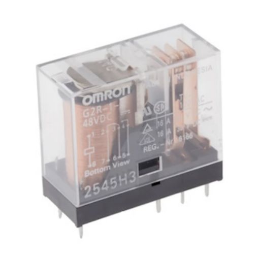 Picture of G2R-1-E 48VDC Microrelay 8 Pins Printed 1C/O 16A