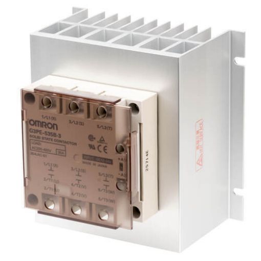 Picture of G3PE-535B-VD 12-24VDC In. Solid State Relay Out:35A 200-480VAC with heat sink