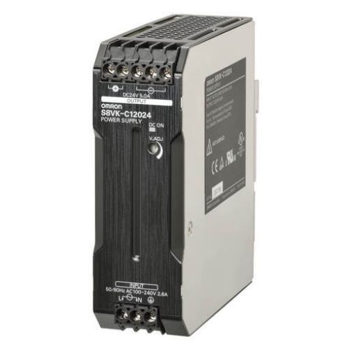 Picture of S8VK-C12024 Rail Power Supply 24VDC 5A 100-240VAC