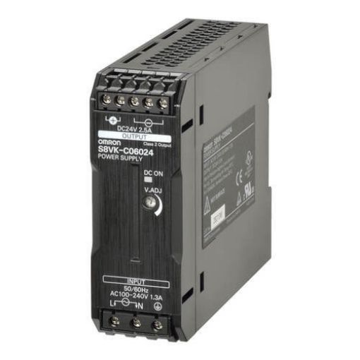 Picture of S8VK-C06024 Rail Power Supply 24VDC 2.5A 100-240VAC