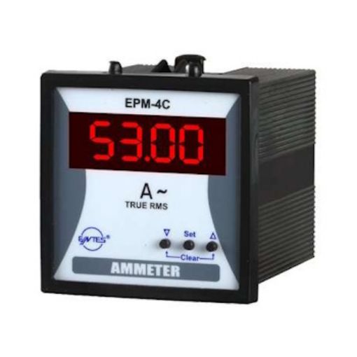 Picture of EPM-4C-72 Digital Ammeter 72x72mm /5A AC Through Voltage Transducer with Output Contact