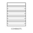 Picture of Wall-mounted Metal Panel 4x26 IP65 COMBI6075-4