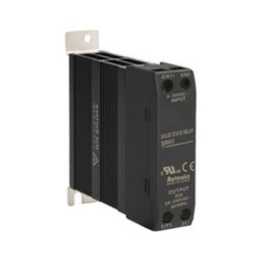 Picture of SRH1-1220-N Solid State Relay Rail Mount, In:4-30VDC, Out:20A 24-240VAC with heat sink