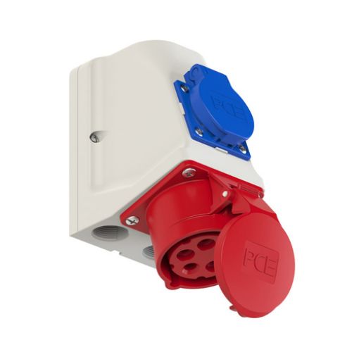 Εικόνα της 9215-6 Πρίζα Θηλυκή 5P 16A 400V IP44 με Πρίζα Σούκο