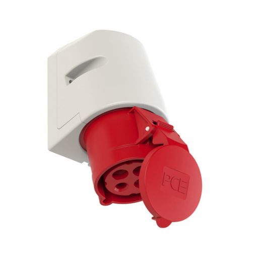 Picture of 124-6 Female Socket 4P 32A 400V 6h IP44