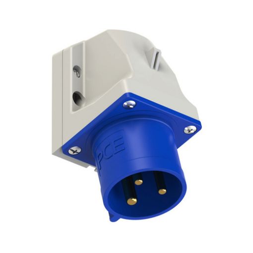 Picture of 523-6 Male Socket 3P 32A 230V 6h IP44